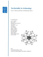 Territoriality in Archaeology