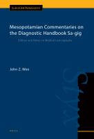 Mesopotamian Commentaries on the Diagnostic Handbook Sa-gig